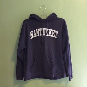navy blue nantucket hoodie
